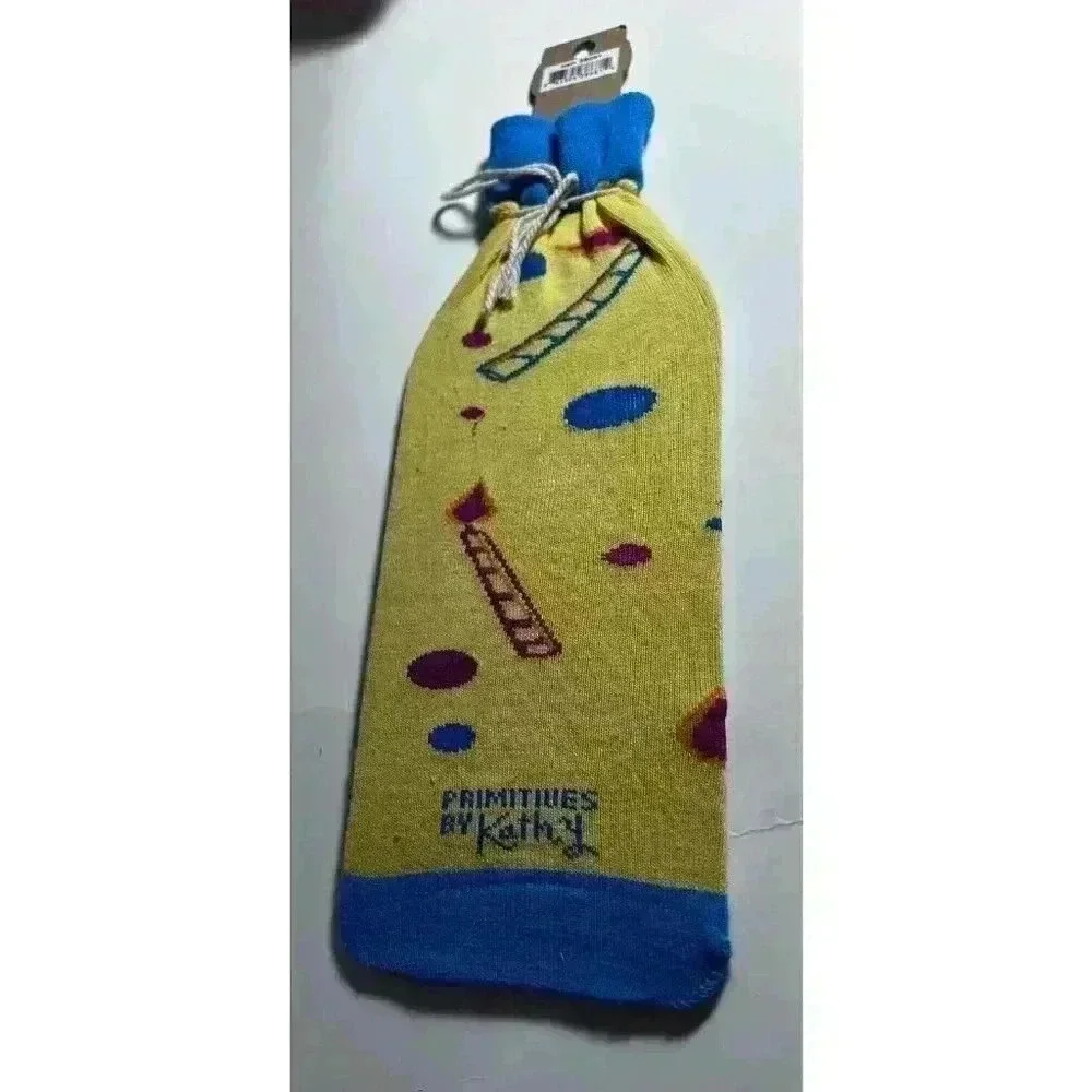 Wine Bottle Sock Bag Cover Primitives by Kathy - 